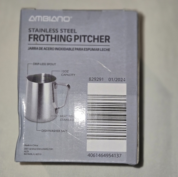 12oz Steaming Pitcher - Picture 3 of 3